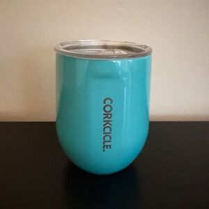Corkcicle Iridescent Aqua Wine Stemless Tumbler